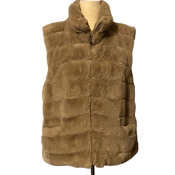 Dylan by True Grit Plush Faux Fur Teddy Vest Size‎ XL - Picture 2 of 11